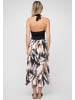 Cloud5ive Cloud5ive Maxi Neckholder-Dress with abstract print in multicolor