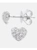 Diamant L'éternel Ohrstecker aus 375 Weißgold mit Diamant Herz-Design