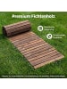 COSTWAY Rollweg Holz 245cm Gartenweg in Braun