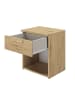 CALICOSY Nachttisch CYRUS in Dunkles - (W) 43  x (H) 50  x (L)  cm