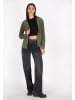 myMo ROCKS Damen Fleecejacke in Khaki