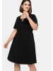 sheego Jerseykleid in schwarz