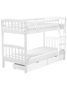 Beliani Kinderbett REVIN in Weiß - (W) 97 x (H) 147 x (L) 208 cm
