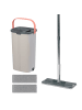 relaxdays Flachmopp-Set in Grau - 5 l