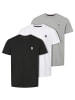 VINSON 3-pack T-shirt Massimo in Tap Shoe-White-Grey Melange