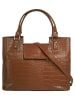 Cluty Handtasche echt Leder in cognac