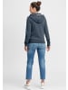 Oxmo Kapuzensweatjacke in blau