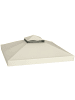 Outsunny Pavillon Ersatzdach in Cremeweiß 300L x 300B x 1H cm