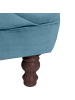 58 aufm Kessel CHESTERFIELD Sofa 3-Sitzer Kaylin Samtvelours petrol