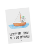 Mr. & Mrs. Panda Postkarte Sommerliebe mit Spruch in Weiß