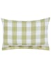 Beliani Dekokissen TAMNINE in Grün/Weiß - (W) 40 x (H) 12 x (L) 60 cm