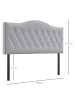HOMCOM Kopfteil in Grau 185L x 8B x 134H cm