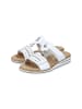 rieker Flache Sandalen zum Hineinschlüpfen Weiß