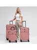 Redolz Essentials 12 THREE SET 4 Rollen Kofferset 3-teilig mit Dehnfalte rose