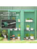 Outsunny Gewächshaus 144L x 48B x 152H cm Grün