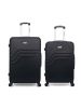 American Travel 2 tlg. Kofferset QUEENS in Schwarz (95L/64L)