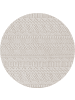 Teppich Boss Kurzflor Teppich Helix 2202, rund - Creme