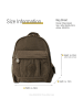 Bag Street Cityrucksack, Freizeitrucksack Nylon braun ca. 26cm breit ca. 30cm hoch