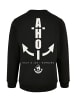 F4NT4STIC Sweatshirt Herren Sweatshirt Ahoi Anker Knut & Jan Hamburg in schwarz