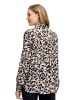 BETTY & CO Hemdbluse mit Print in Beige/Schwarz