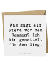 Mr. & Mrs. Panda Deluxe Karte Spruch Pferderennen Erfolg mit Spruch in Weiß