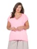 LAURASØN Shirt in neon hibiskus