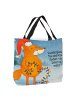 Mr. & Mrs. Panda Totebag Fuchs Weihnachten Design mit Spruch in Weiß