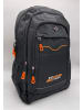 EGOMAXX Trekking Backpack Wander Design Polster Rucksack in Schwarz-Orange