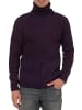 Rusty Neal Schwerer Grobstrick Rollkragen-Pullover in Marine