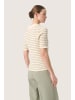 Soaked in Luxury Strickpullover SLLidya Gerade Passform in White w Shadow Stripe