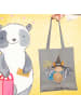 Mr. & Mrs. Panda Shopper Fledermaus Zauberer ohne Spruch in Light Grey