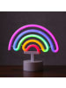 SATISFIRE LED Neonlicht Dekofigur Regenbogen H: 19cm in bunt