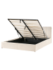 Beliani Doppelbett DREUX in Beige/Schwarz - (W) 171 x (H) 90 x (L) 214 cm
