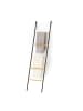 relaxdays Handtuchleiter in Schwarz/ Natur - (B)45 x (H)164 x (T)2 cm