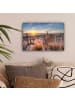 OnlyWow Leinwand Bilder Sonnenuntergang Strand