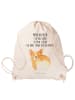 Mr. & Mrs. Panda Tasche Corgi Po mit Spruch in Creme
