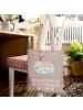 Mr. & Mrs. Panda Tote Bag Alleine schlafen lernen mit Spruch in Braun Pastell
