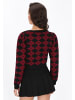 myMo ROCKS Cardigan in black burgundy