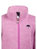 Schmuddelwedda Mädchen Strickfleecejacke in Bonbonpink Melange-280