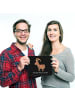 Mr. & Mrs. Panda Mouse Pad Sternzeichen Steinbock mit Spruch in Schwarz