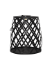 STAR Trading LED Solarlaterne ,Calabria, Metall, Lichtsensor, schwarz, 28cm