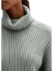 Marc O'Polo Gerippter Rollkragen-Pullover loose in Foggy Blue