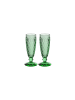 Villeroy & Boch Sektkelch green , Set 2tlg. Boston coloured in grün