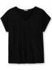 sheego T-Shirt in schwarz