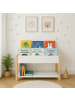 relaxdays Kinderbücherregal in Weiß/ Natur – (B)80 x (H)44 x (T)40 cm