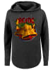 F4NT4STIC Oversized Hoodie ACDC Christmas Weihnachten Hells Bells in charcoal
