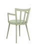 Beliani 4er-Set Esszimmerstuhl MORILL in Grün