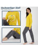 LOREZA Schlafanzug Pyjama langarm- Apple - Gelb