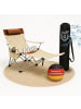 Coemo Gartenliege Liegestuhl tragbar Campingstuhl in Beige