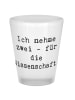 Mr. & Mrs. Panda Pinnchen Spruch Schnapsglas Wissenschaft mit Sp... in Transparent